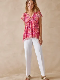 Femme Daxon Tee-shirt en dentelle