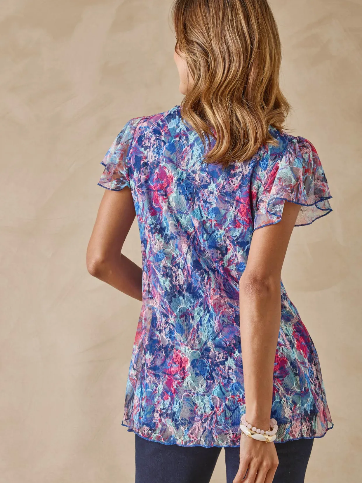 Femme Daxon Tee-shirt en dentelle