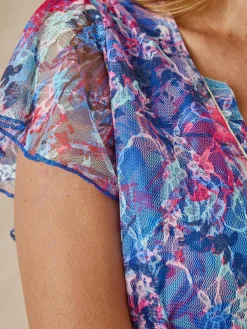 Femme Daxon Tee-shirt en dentelle