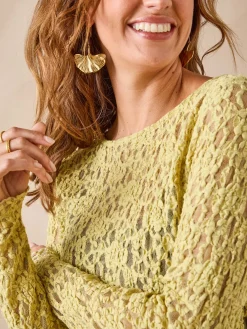 Femme Daxon Tee-shirt en dentelle