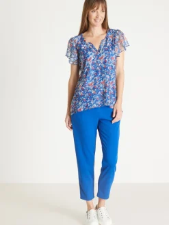 Femme Daxon Tee-shirt en maille dentelle