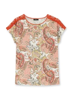 Femme Daxon Tee-shirt en maille dévorée