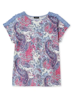 Femme Daxon Tee-shirt en maille dévorée