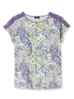 Femme Daxon Tee-shirt en maille dévorée