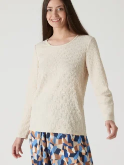 Femme Daxon Tee-shirt en maille fantaisie