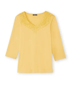 Femme Daxon Tee-shirt en maille flammée