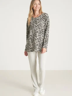 Femme Daxon Tee-shirt en maille émerisée