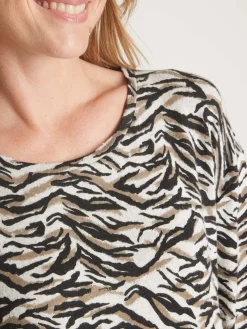 Femme Daxon Tee-shirt en maille émerisée