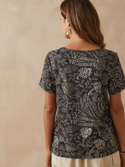 Femme Daxon Tee-shirt encolure fantaisie