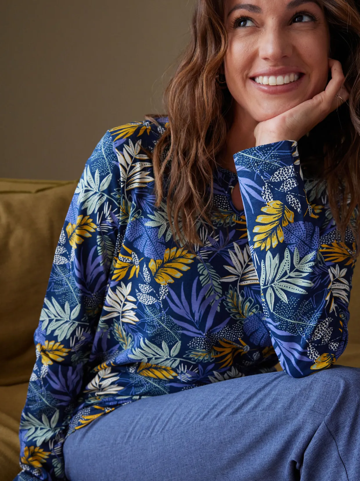 Femme Daxon Tee-shirt encolure fantaisie