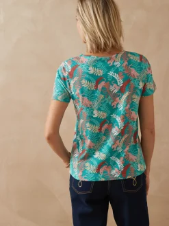 Femme Daxon Tee-shirt encolure fantaisie