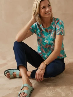 Femme Daxon Tee-shirt encolure fantaisie