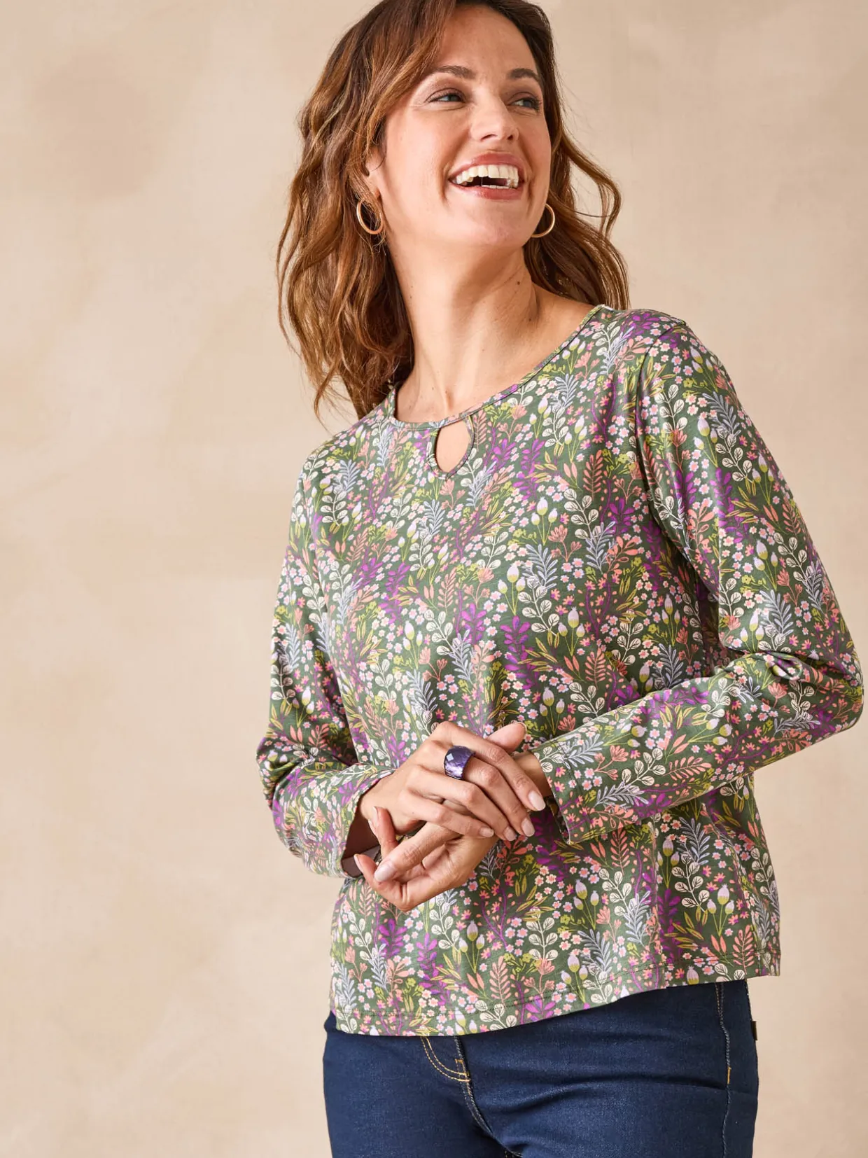 Femme Daxon Tee-shirt encolure fantaisie