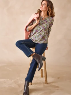 Femme Daxon Tee-shirt encolure fantaisie