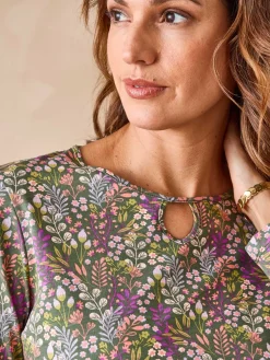 Femme Daxon Tee-shirt encolure fantaisie