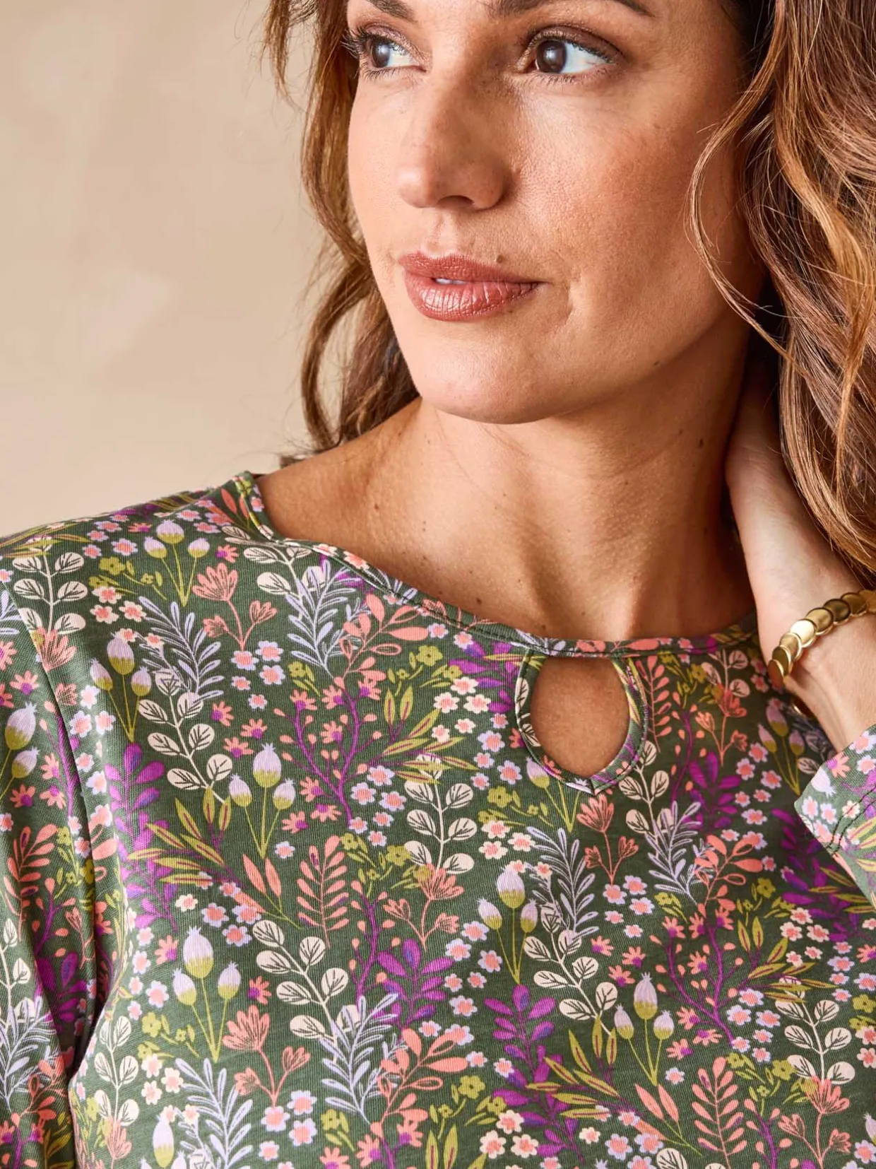 Femme Daxon Tee-shirt encolure fantaisie