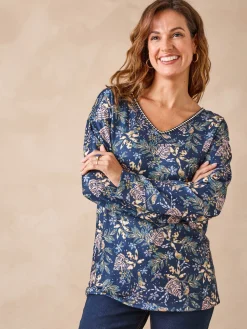 Femme Daxon Tee-shirt encolure fantaisie