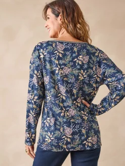 Femme Daxon Tee-shirt encolure fantaisie