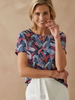 Femme Daxon Tee-shirt encolure fantaisie