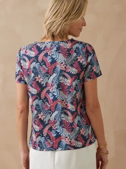 Femme Daxon Tee-shirt encolure fantaisie