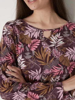 Femme Daxon Tee-shirt encolure fantaisie