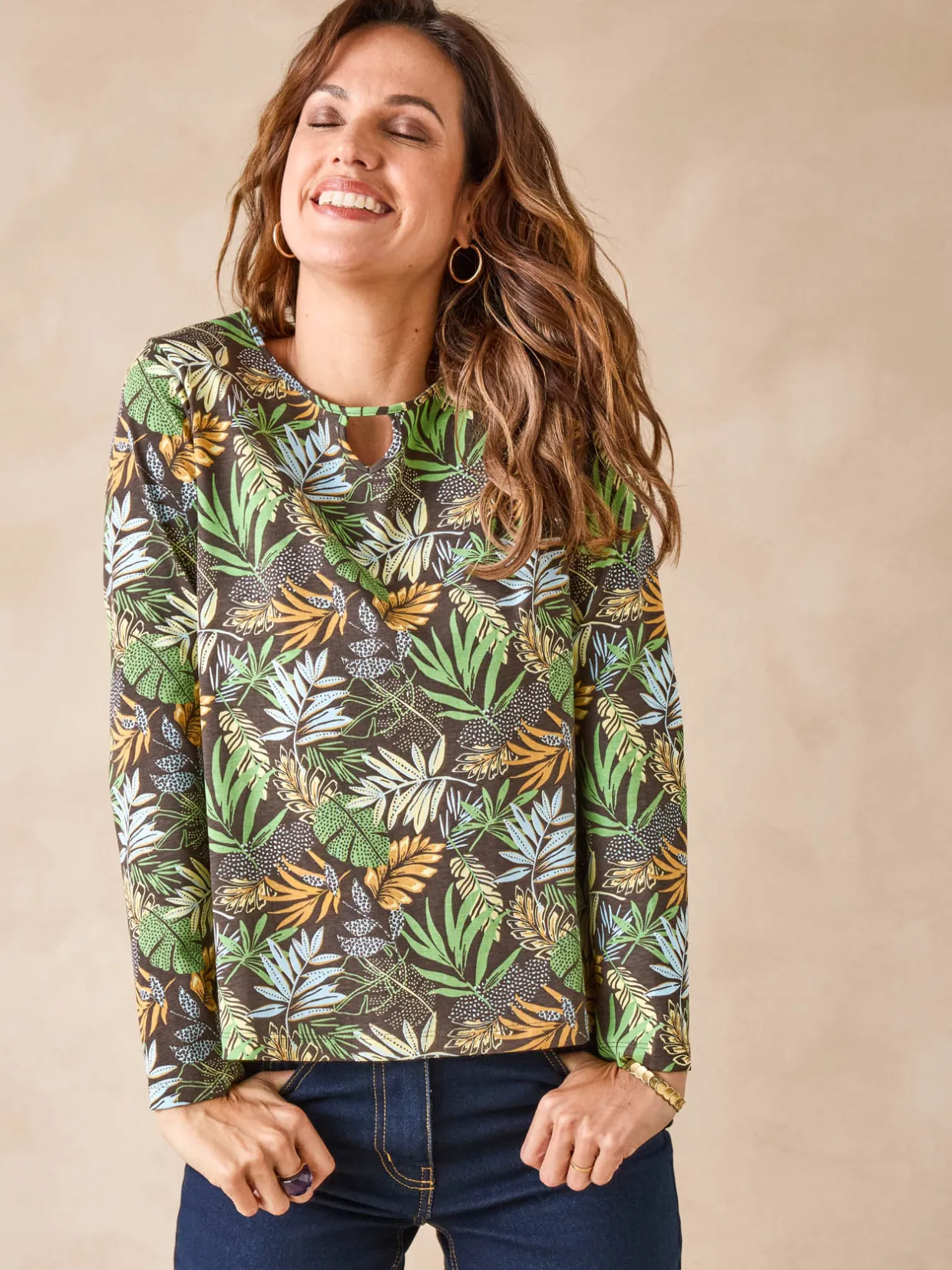 Femme Daxon Tee-shirt encolure fantaisie