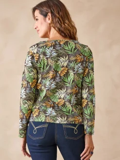 Femme Daxon Tee-shirt encolure fantaisie