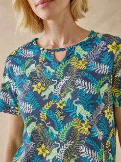 Femme Daxon Tee-shirt encolure fantaisie