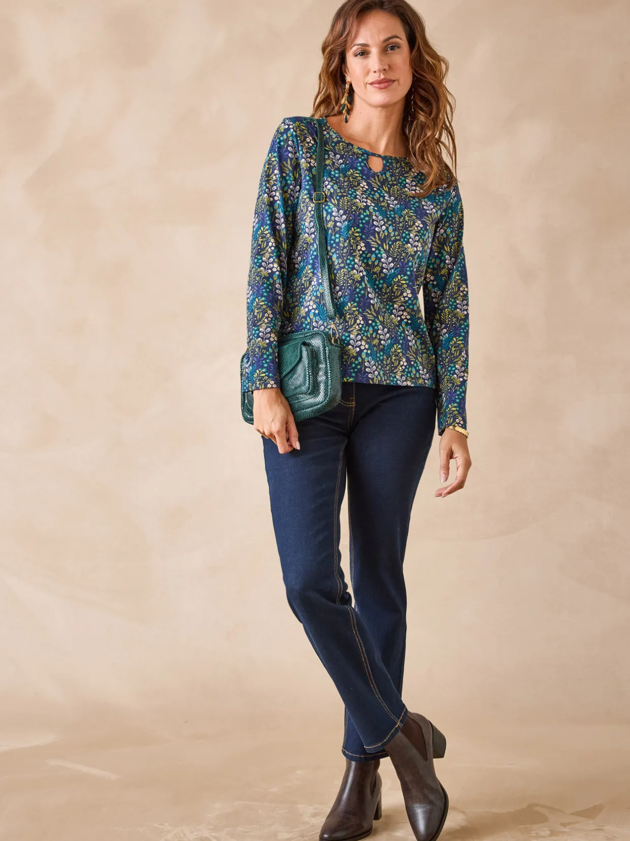 Femme Daxon Tee-shirt encolure fantaisie