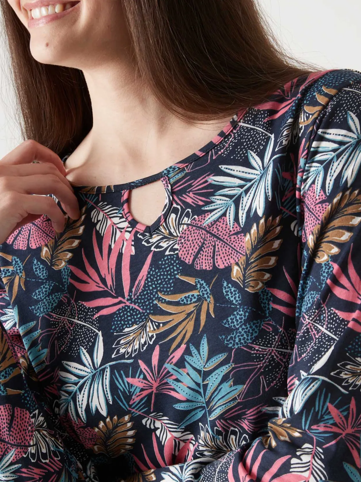 Femme Daxon Tee-shirt encolure fantaisie