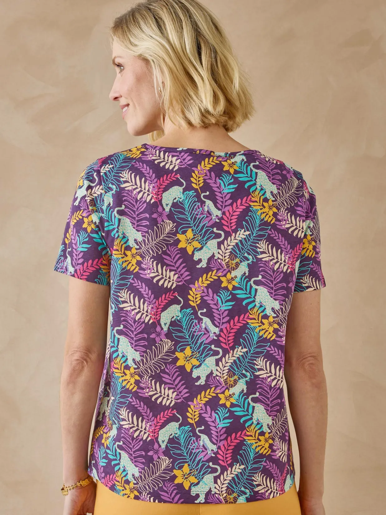 Femme Daxon Tee-shirt encolure fantaisie