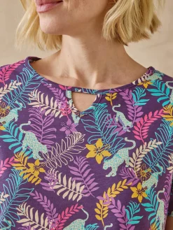 Femme Daxon Tee-shirt encolure fantaisie