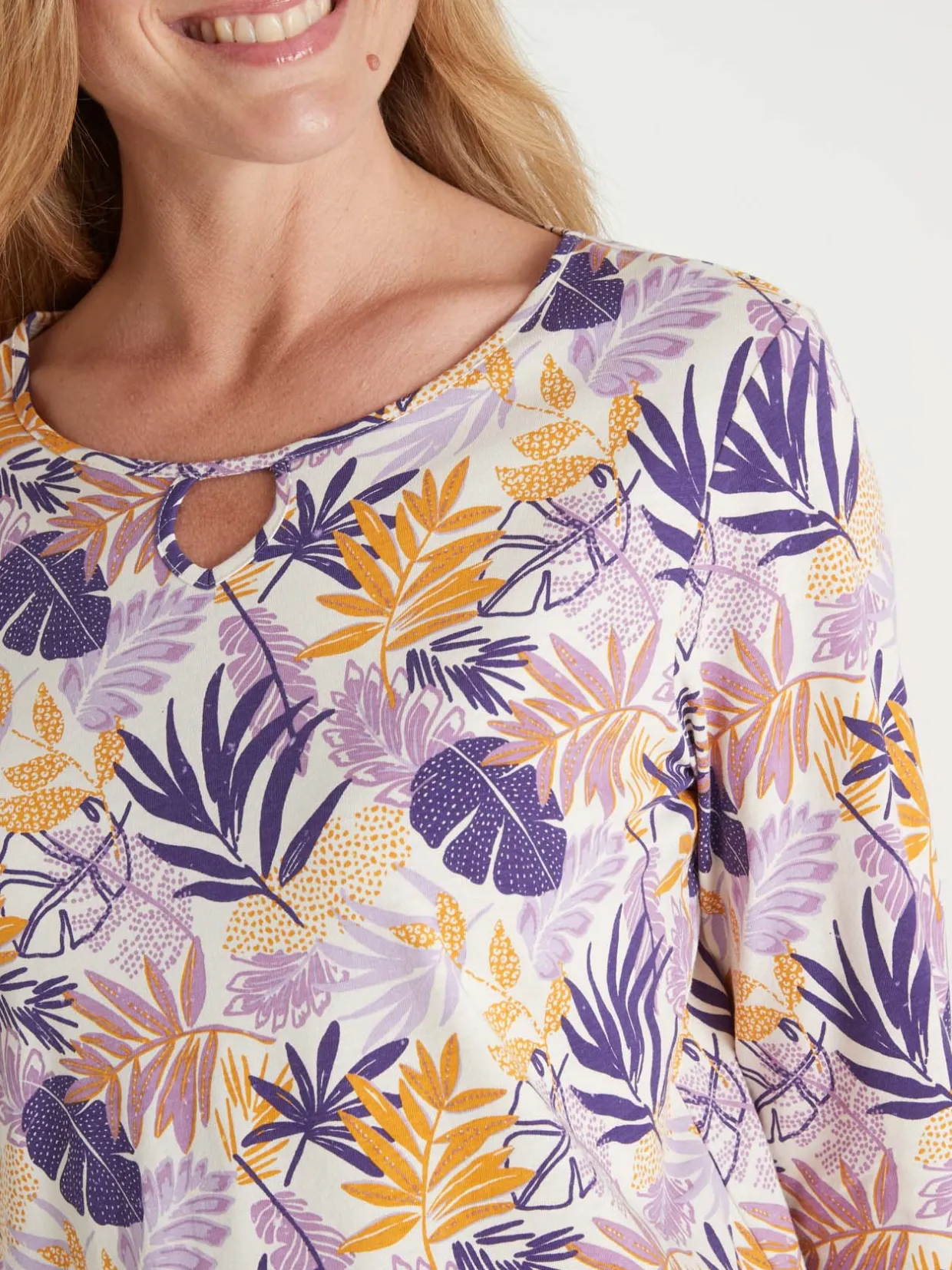 Femme Daxon Tee-shirt encolure fantaisie