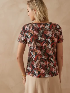 Femme Daxon Tee-shirt encolure fantaisie