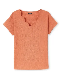 Femme Daxon Tee-shirt encolure fantaisie