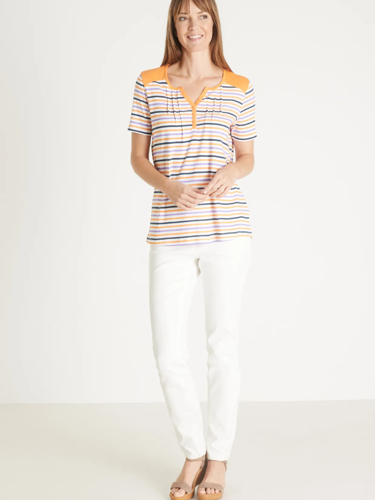 Femme Daxon Tee-shirt fantaisie pur coton