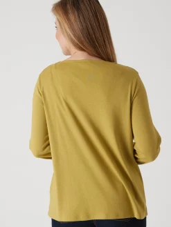 Femme Daxon Tee-shirt fluide encolure fantaisie