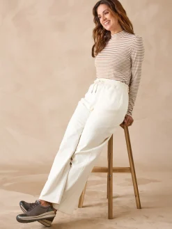 Femme Daxon Tee-shirt maille côtelée manches longues