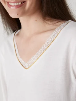 Femme Daxon Tee-shirt maille émerisée