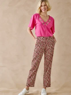 Femme Daxon Tee-shirt manches courtes papillon