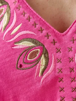 Femme Daxon Tee-shirt manches courtes papillon