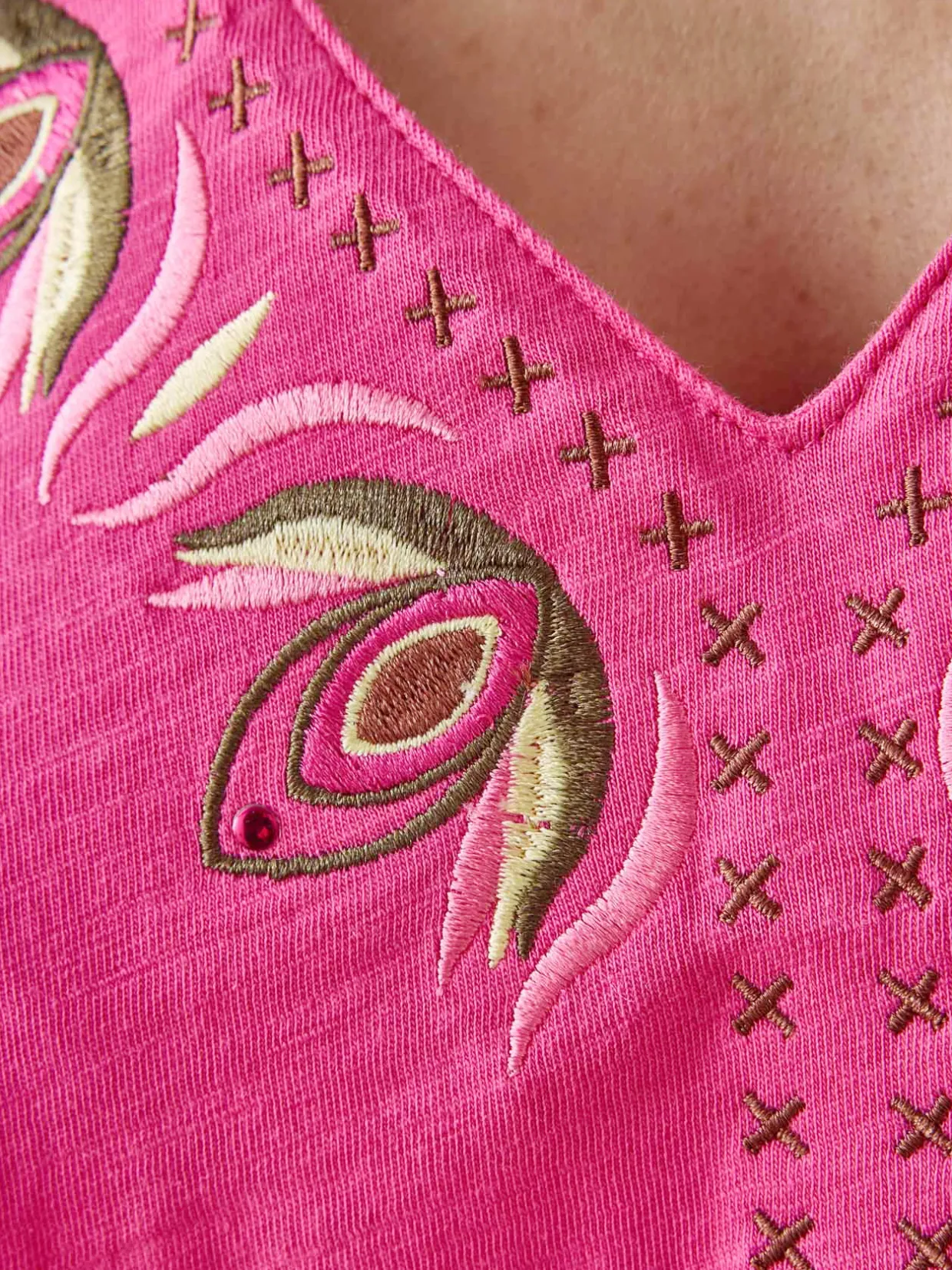 Femme Daxon Tee-shirt manches courtes papillon