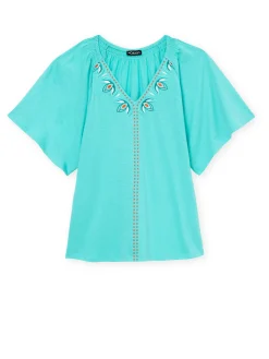 Femme Daxon Tee-shirt manches courtes papillon