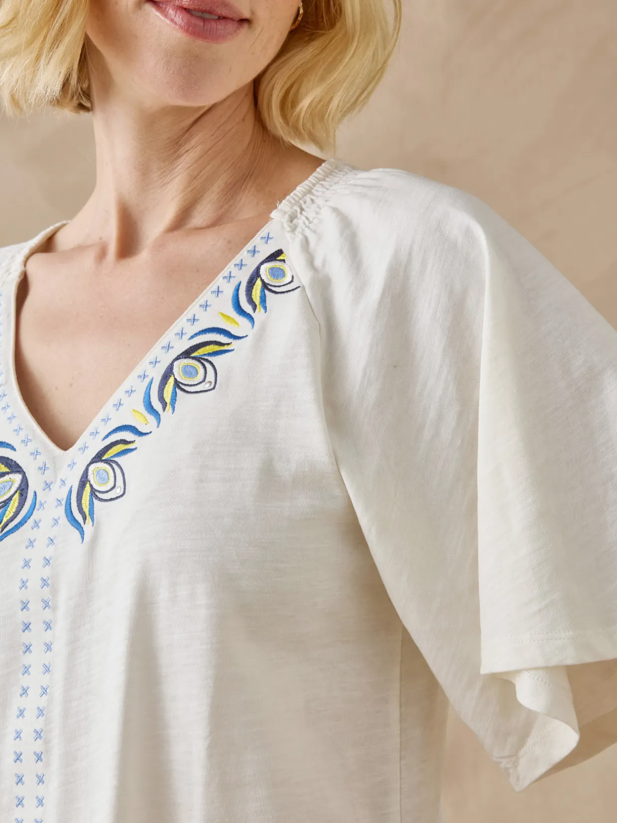 Femme Daxon Tee-shirt manches courtes papillon