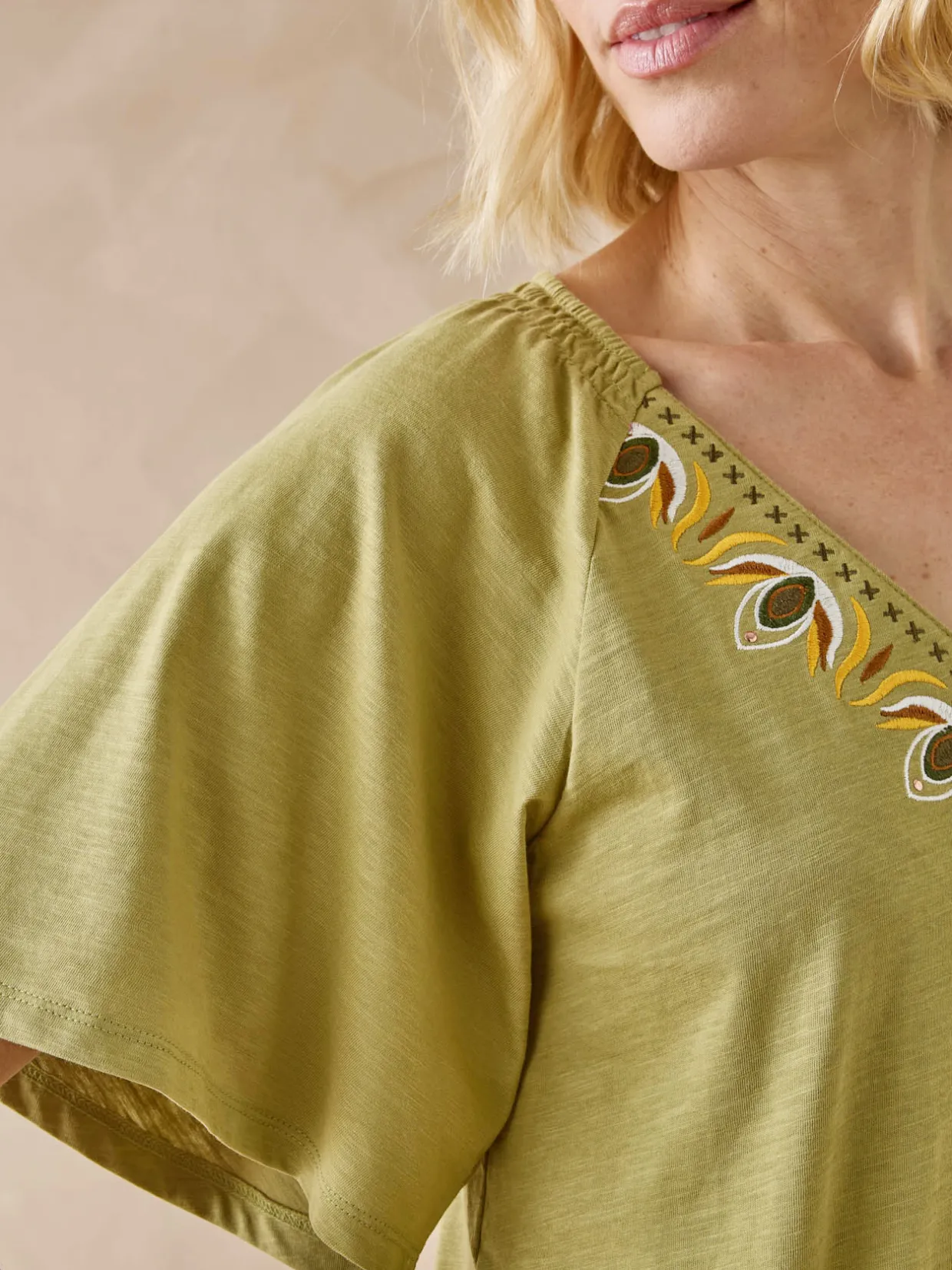 Femme Daxon Tee-shirt manches courtes papillon