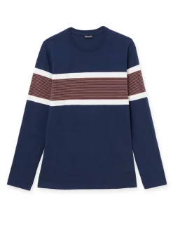 Homme Daxon Tee-shirt manches longues pur coton