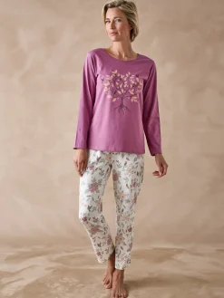 Daxon Tee-shirt manches longues maille coton