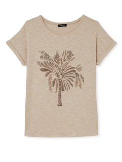 Femme Daxon Tee-shirt motif palmier