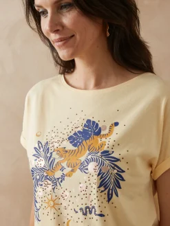Femme Daxon Tee-shirt motif placé