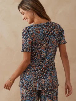 Femme Daxon Tee-shirt plissé permanent